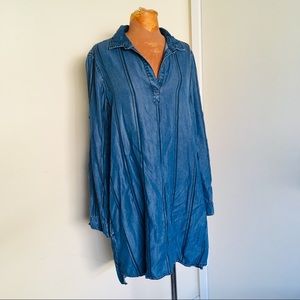 Cloth & Stone chambray shirt dress